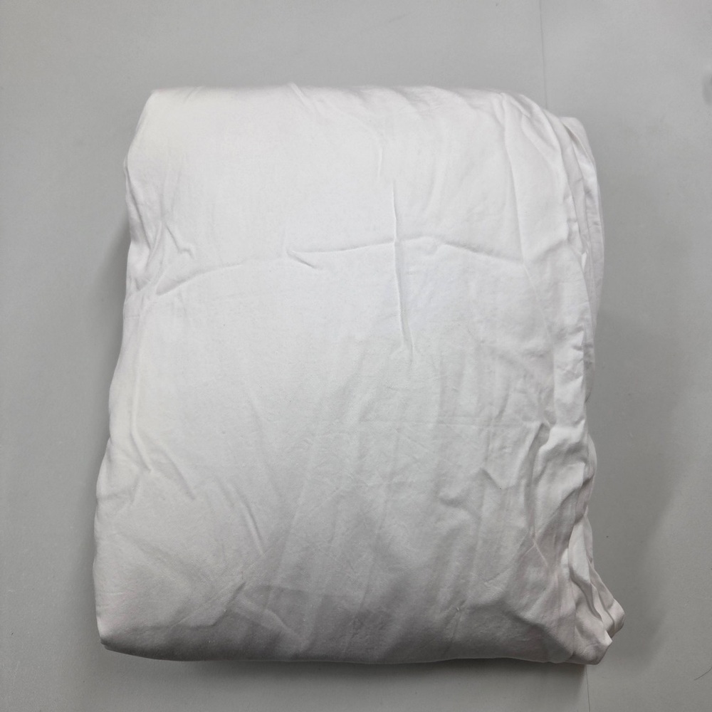 QUINCE Classic Organic Percale Sheet Set Queen White 6522 - Picture 3 of 7